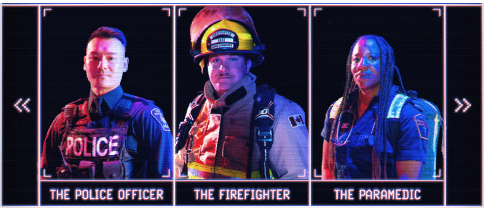 Police, Firefighter, Paramedic